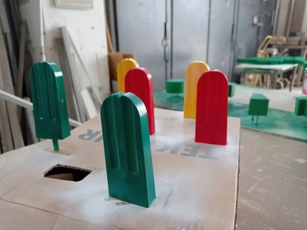 Ghiaccioli e gelati scenici