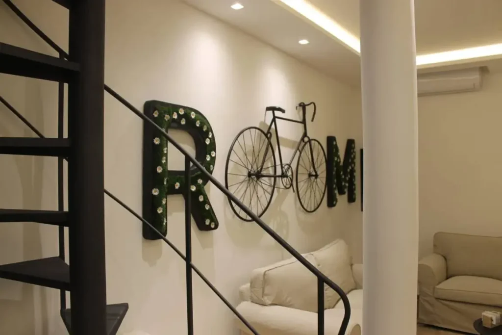 Lettering 3D scenografiche, reception b&b
