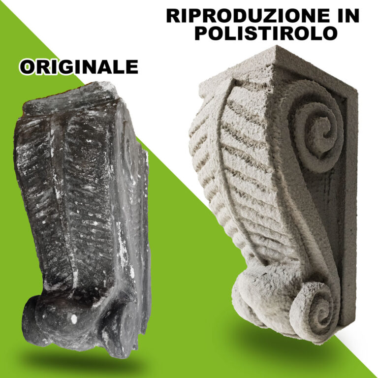 Reggi mensola restauro riproduzione 3D