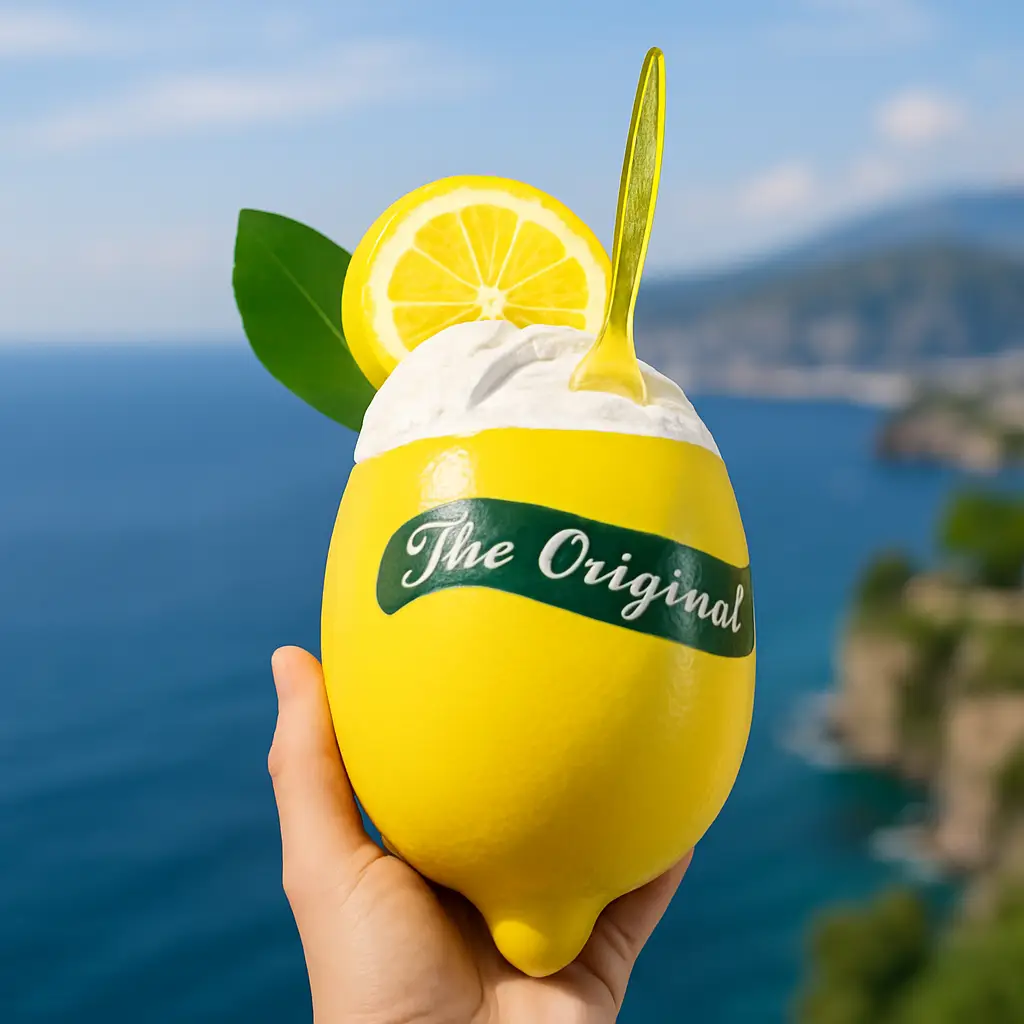Limone di sorrento, fake food, scultura in polistirolo